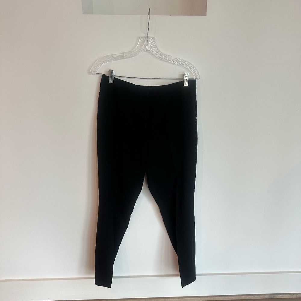 Theory Thaniel Z2 Maxyne Crepe Pants in Black